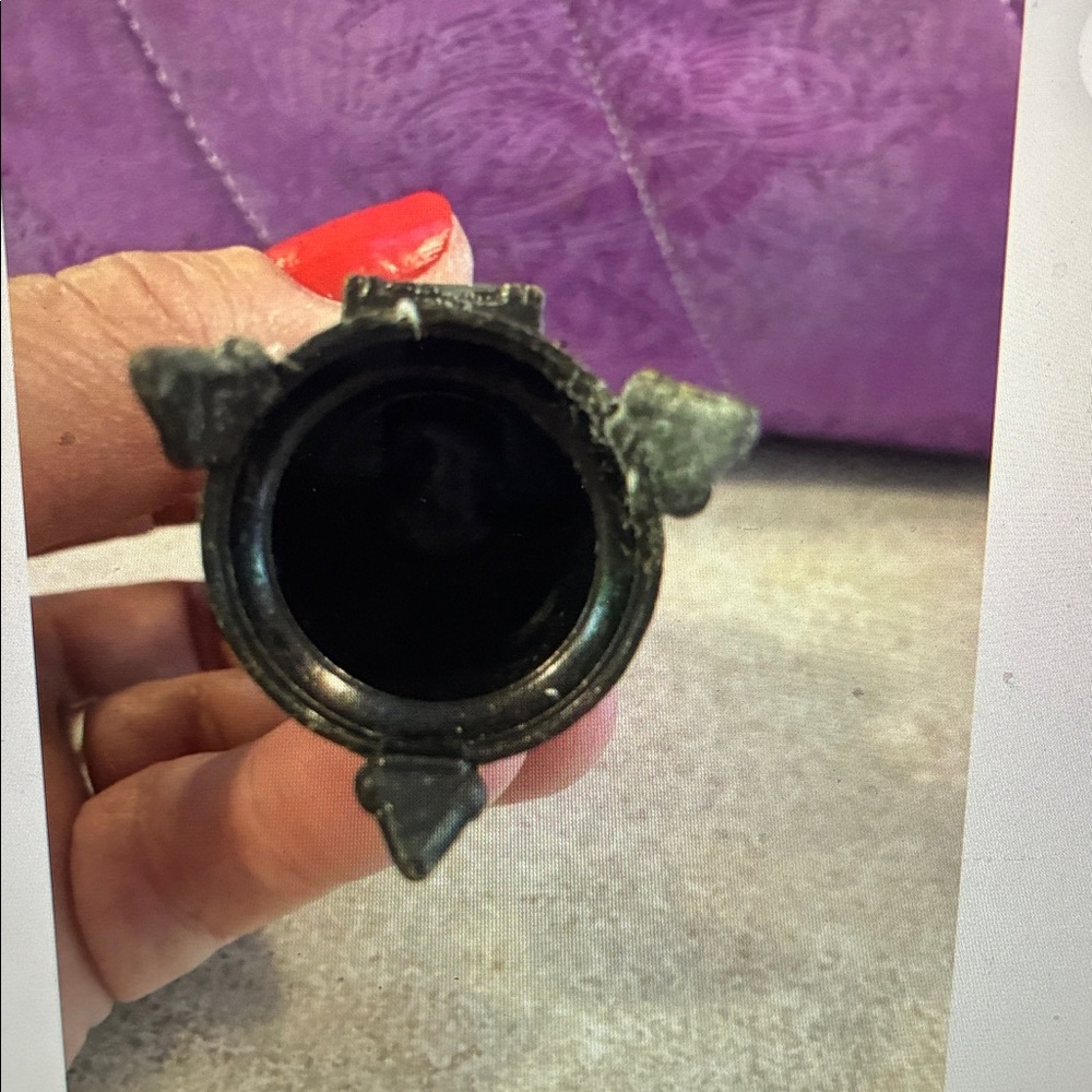 Vintage Die Cast Metal Miniature Wood Burning Stove Top Opens dollhouse - Picture 9 of 9